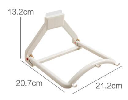 Wall-Mounted Folding Washbasin Rack