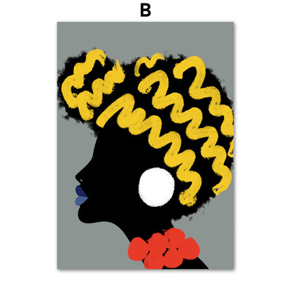 Abstract Girl Canvas