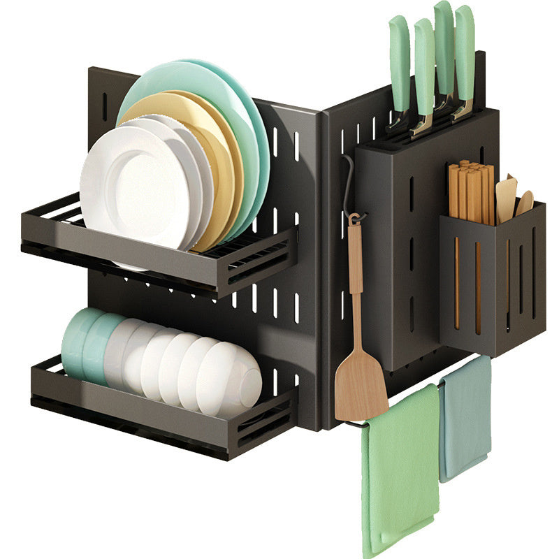 Wall-Mounted Kitchenware Shelf Set