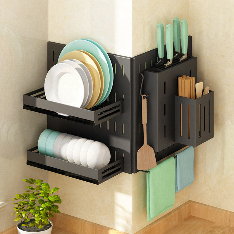 Wall-Mounted Kitchenware Shelf Set