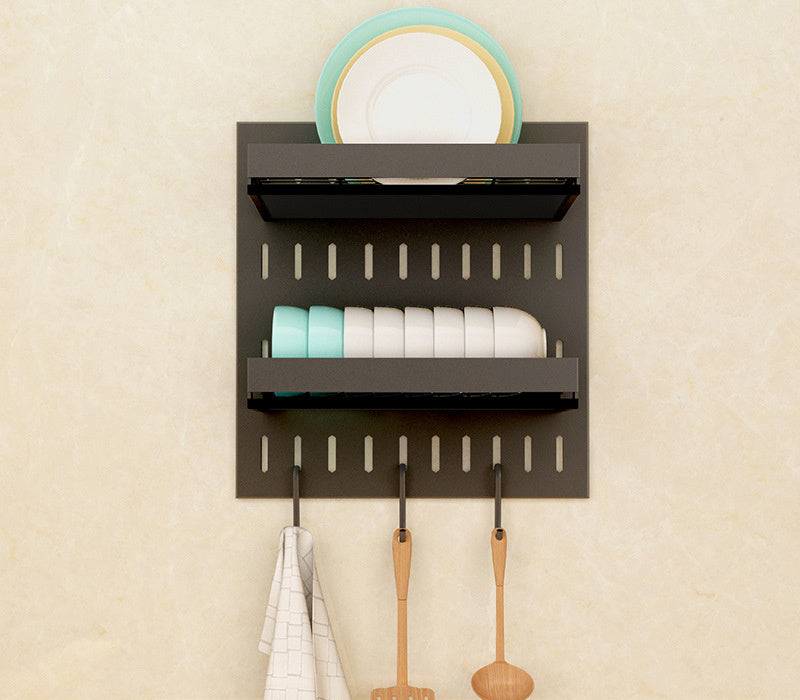 Wall-Mounted Kitchenware Shelf Set
