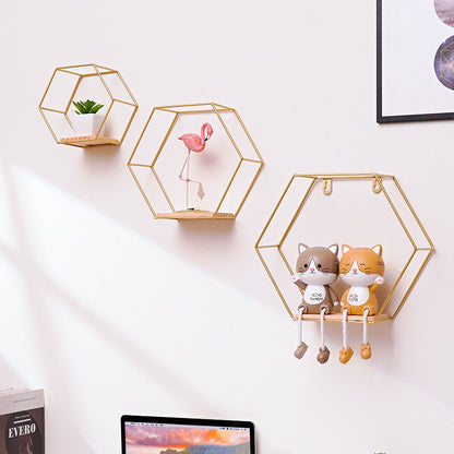 Hexagonal Wall Shelves