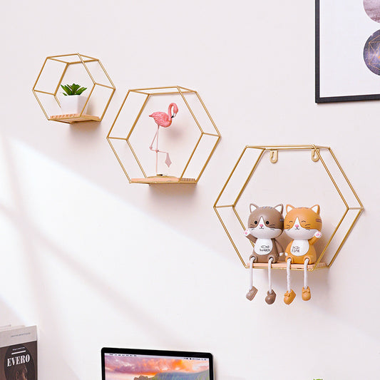 Hexagonal Wall Shelves