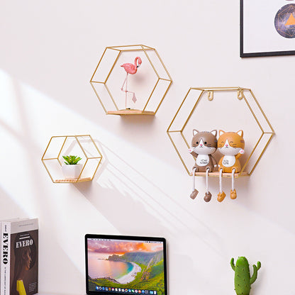 Hexagonal Wall Shelves