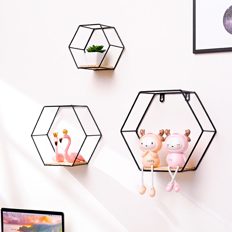 Hexagonal Wall Shelves