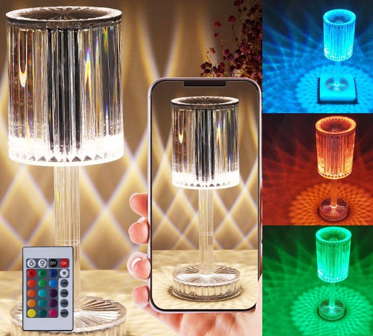 Crystal LED Table Lamp