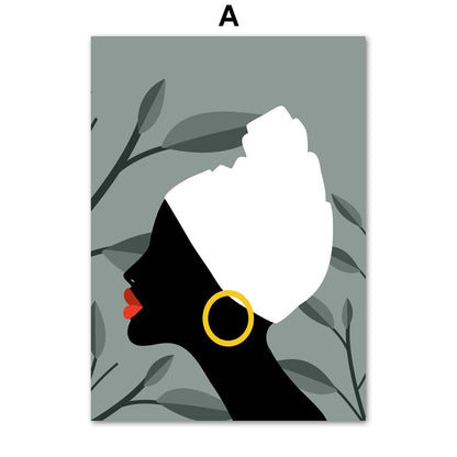 Abstract Girl Canvas