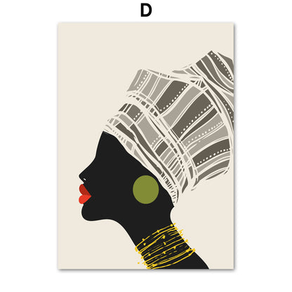 Abstract Girl Canvas