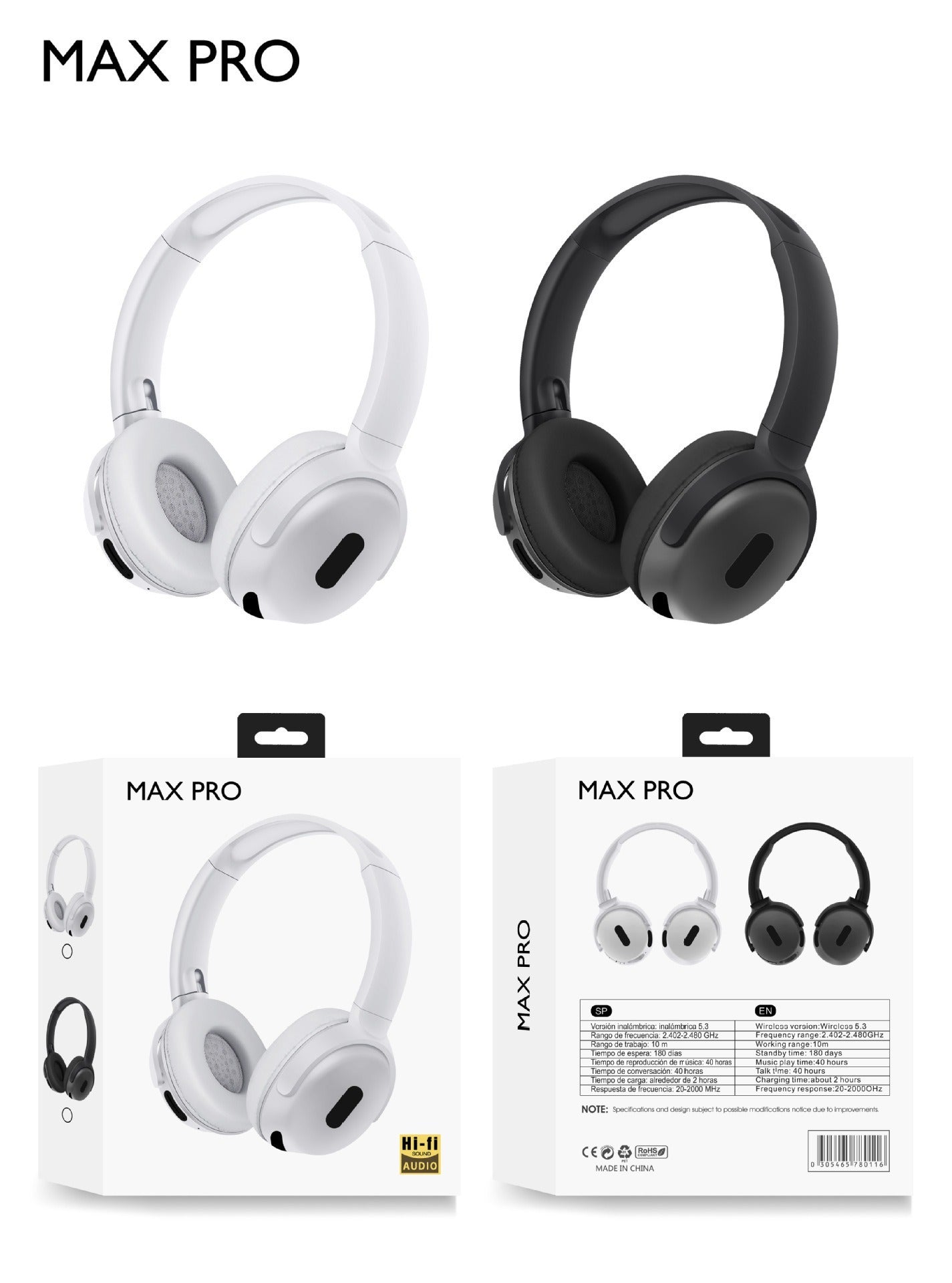 Foldable Bluetooth Headphones