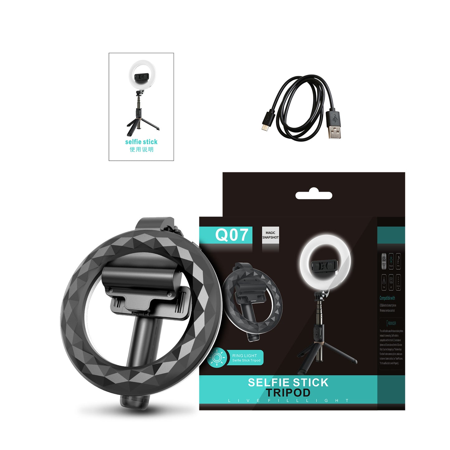 Bluetooth LED Ring Light Tripod