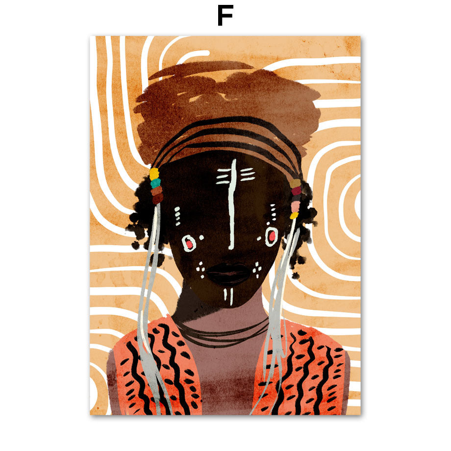 Abstract Girl Canvas