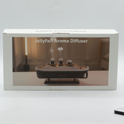 Ship Model Puff Effect Aroma Diffuser with Colour-Changing LED