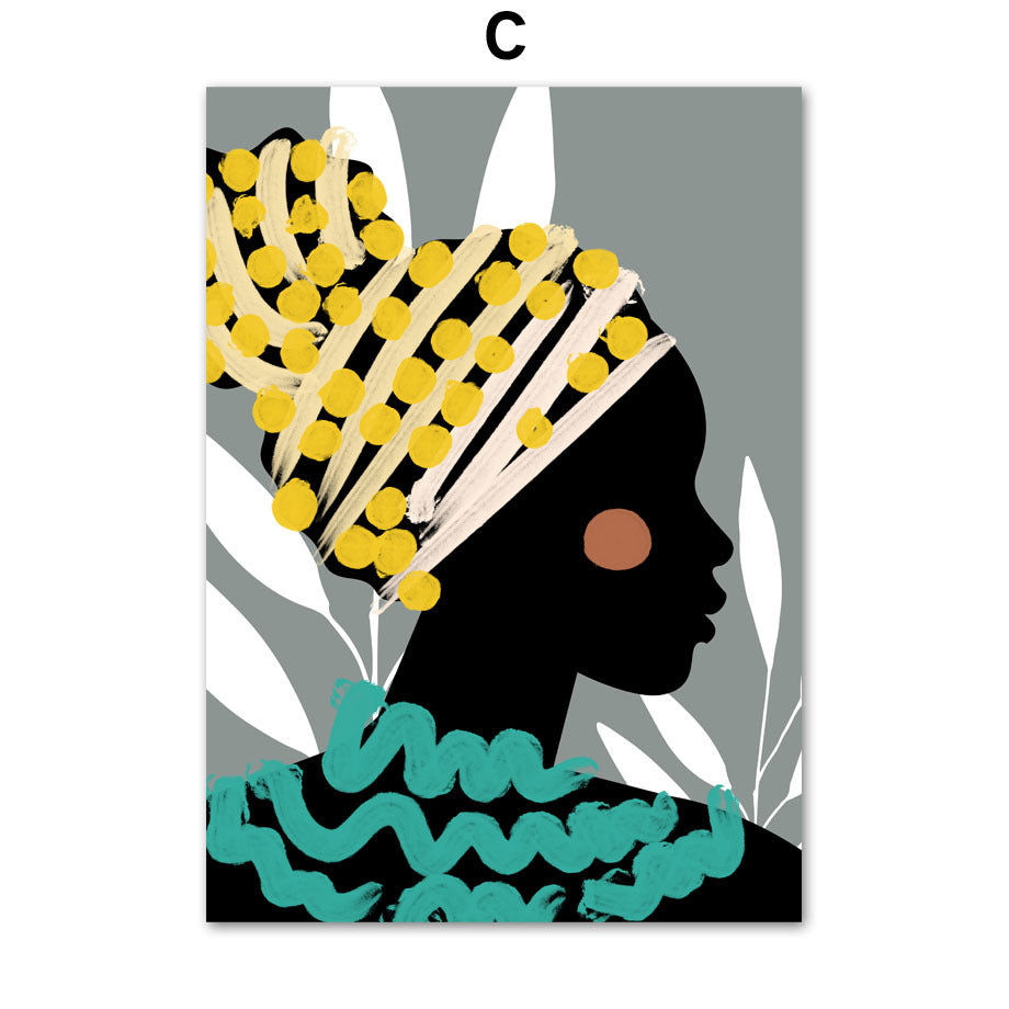 Abstract Girl Canvas